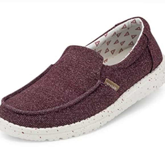 Hey Dude Burgundy Misty Slip-On Loafer Size 9 - Picture 3 of 12